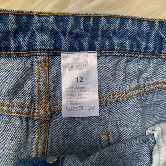 NWOT AUTHENTIC DENIM Women 12 The Denim Button-Front Pencil Skirt - Picture 5 of 5